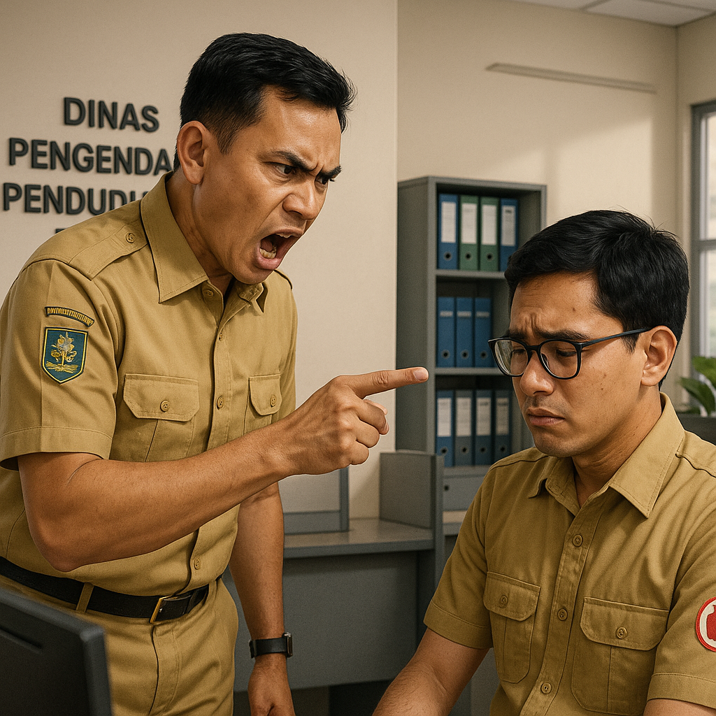ilustrasi oknum pns aniaya tenaga honor