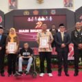 Tiga Wartawan Terima Penghargaan dari Kapolres Gorontalo di HUT Bhayangkara ke-79