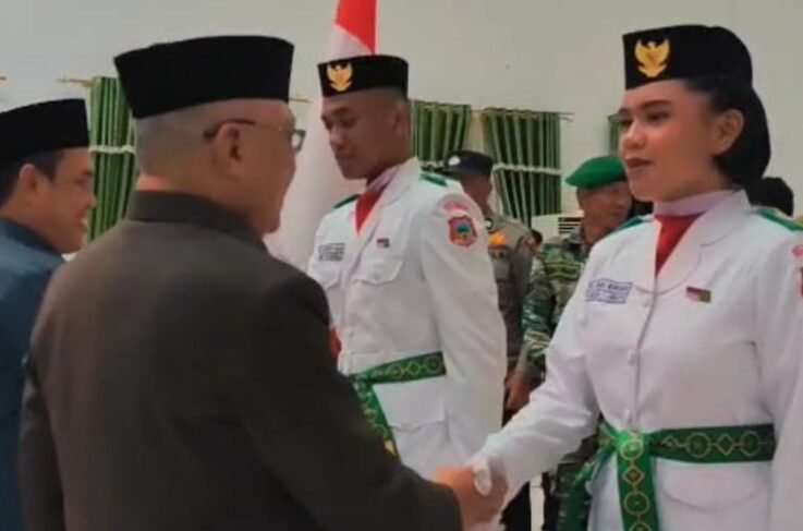 Bupati Sofyan kukuhkan Paskibraka Kabupaten Gorontalo 2025
