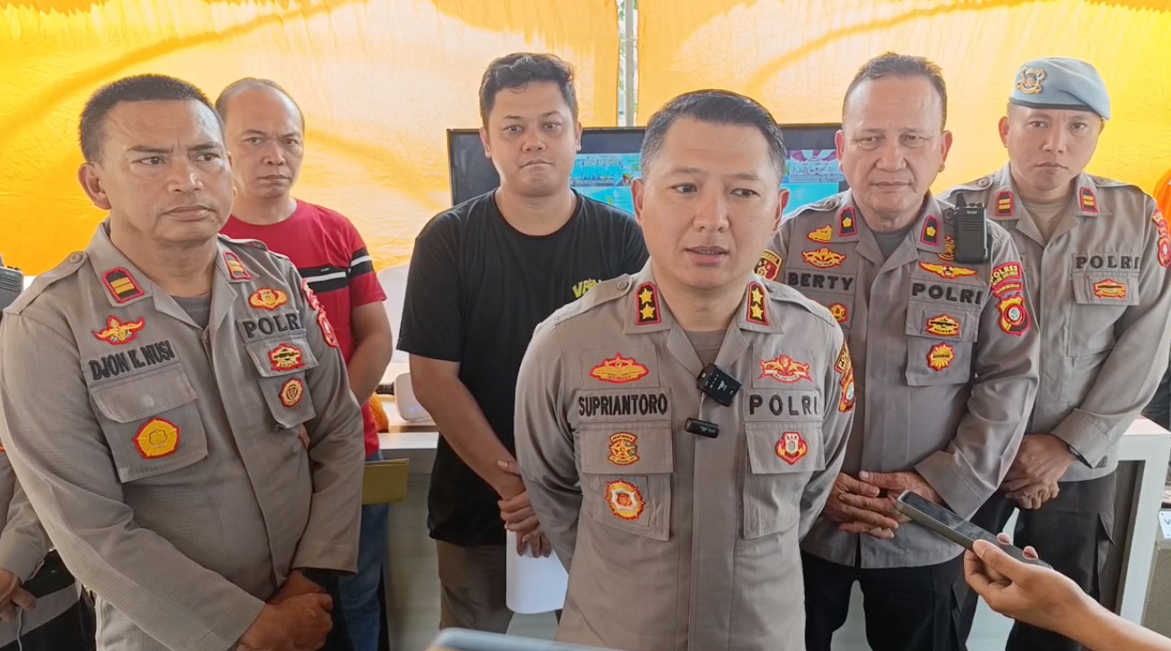 Kapolres Bone Bolango, AKBP Supriantoro dan jajaran